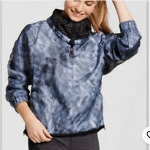 Champion C9 Holographic‎ Pullover Windbreaker Jacket Gray Womens XS